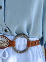 Cinturón Herrador Cámel Plata