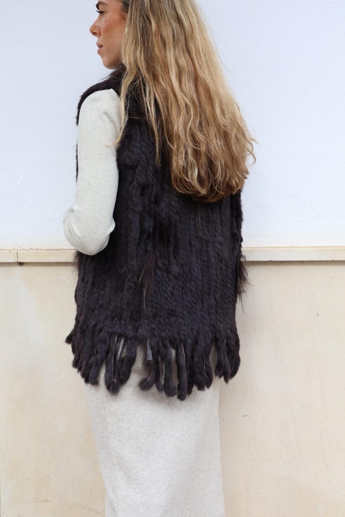 Chaleco Meco Chocolate