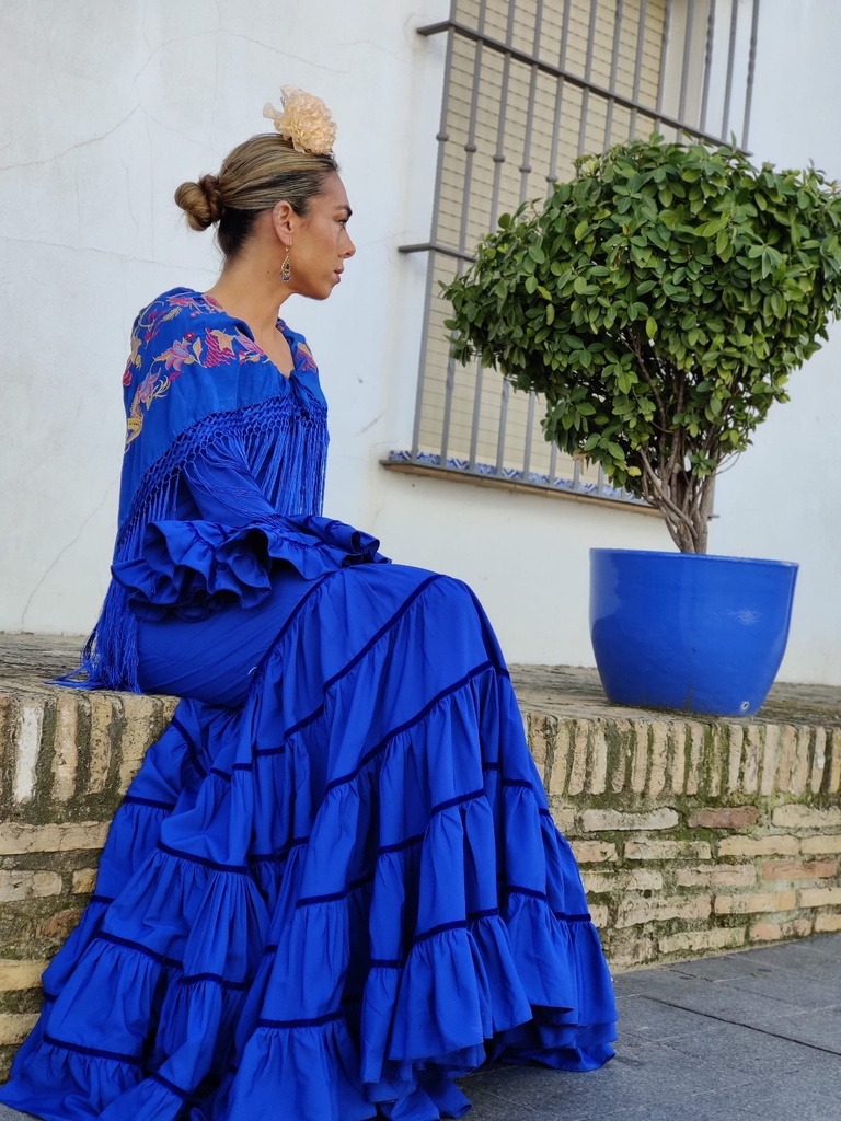 Traje FLAMENCA Azul