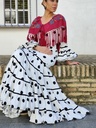 Traje FLAMENCA Blanco-Negro