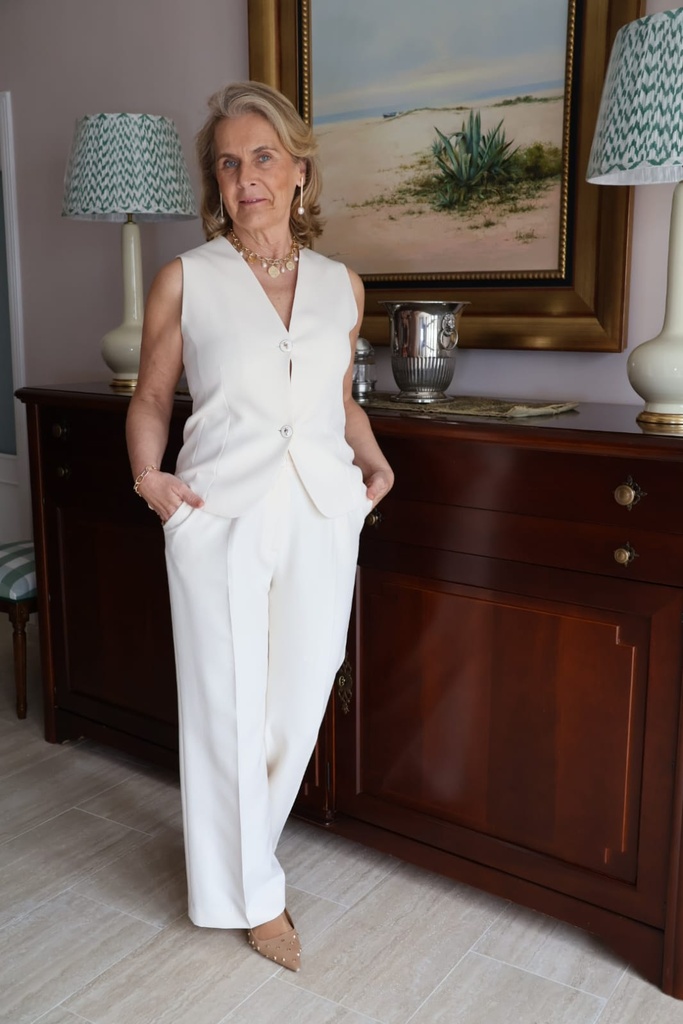 Pantalón MILENA Crep Blanco