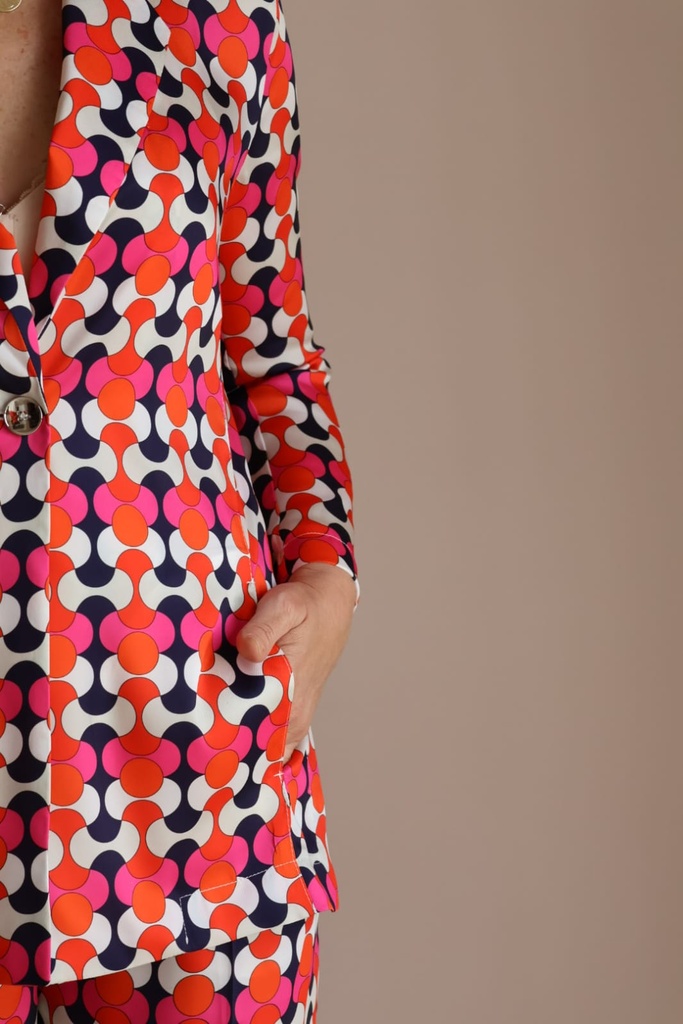 Chaqueta ALINA Geométrico Retro
