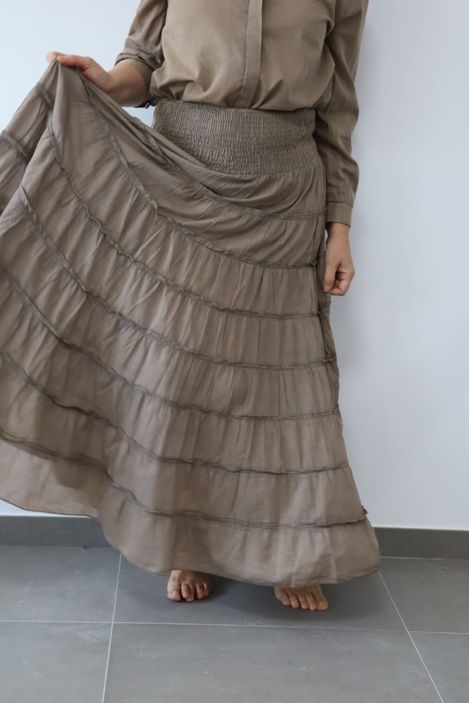 Falda ESMERALDA marrón