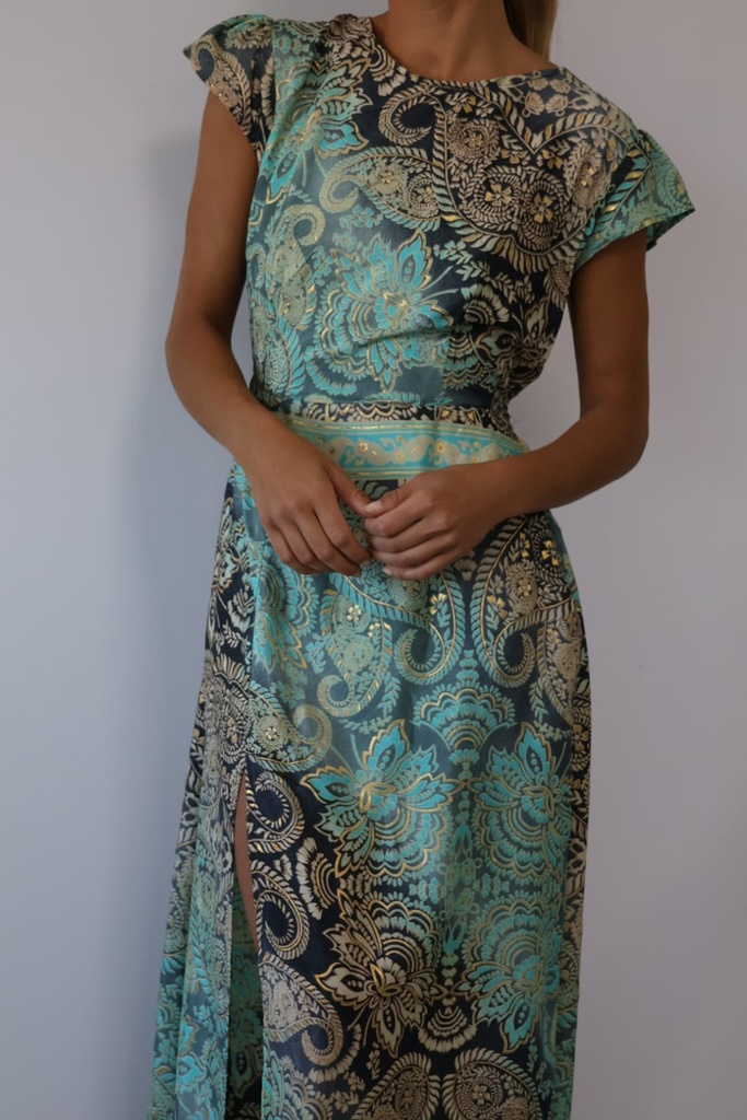 Vestido DRAGÓN Verde Agua