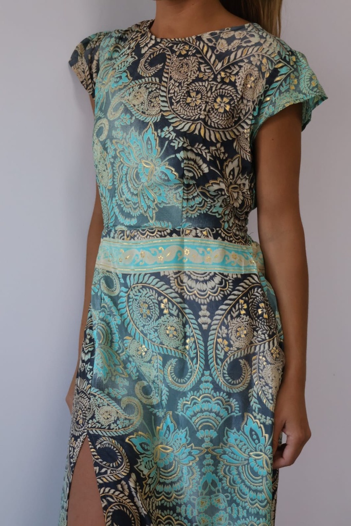 Vestido DRAGÓN Verde Agua
