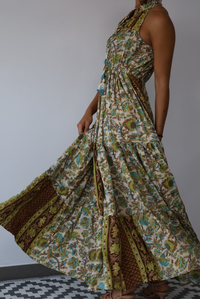 Vestido ALCAZABA Pistacho