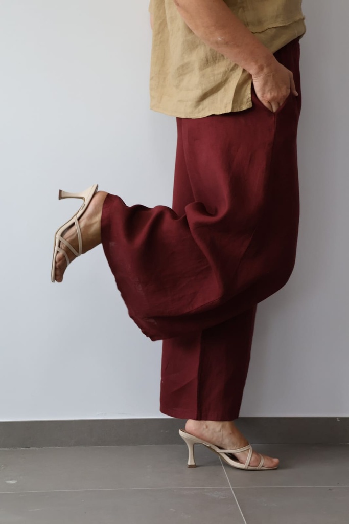 Pantalón TRAPANI Burdeos