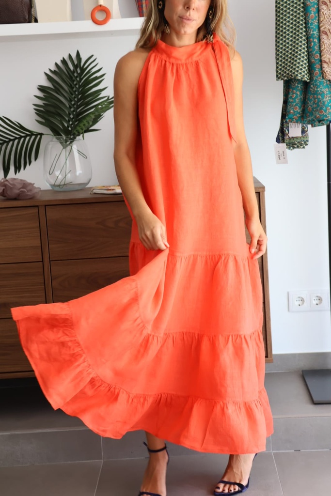 Vestido FLAVIA Coral