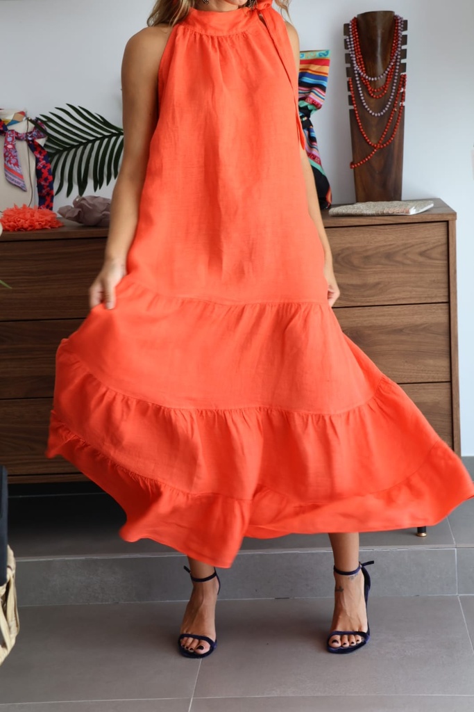 Vestido FLAVIA Coral