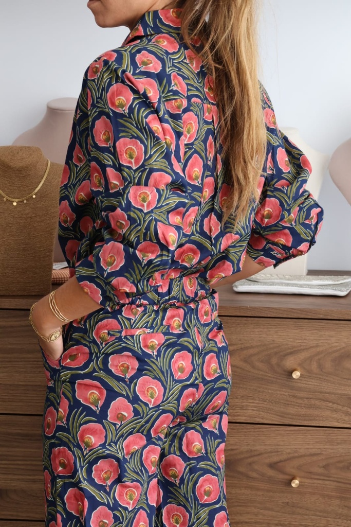 Camisa FLORENTINA Azul