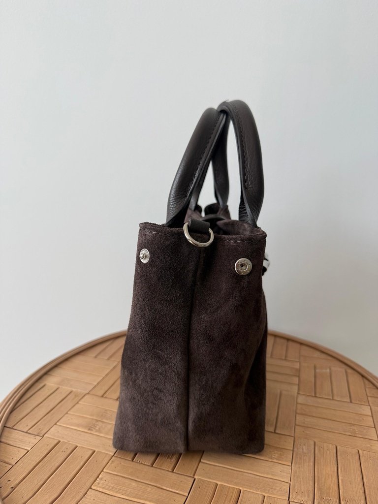 Bolso HUESO Ante Marrón