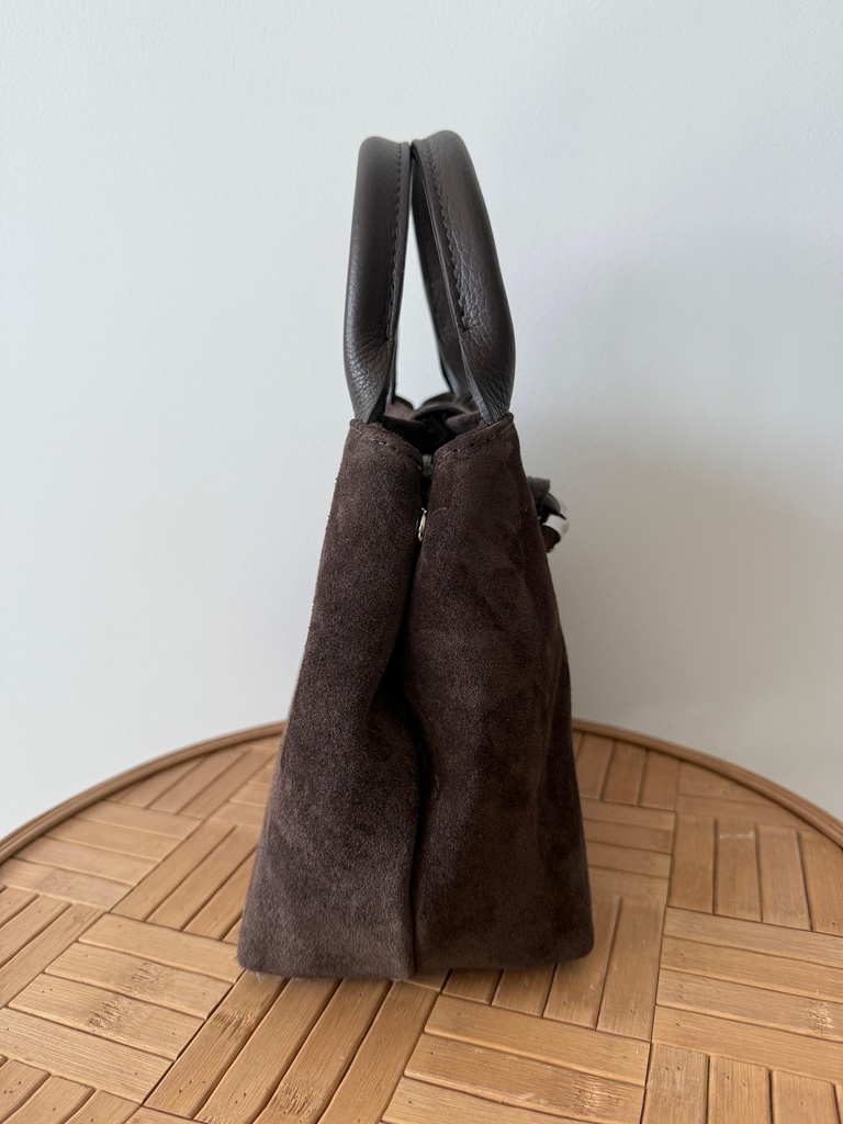 Bolso HUESO Ante Marrón