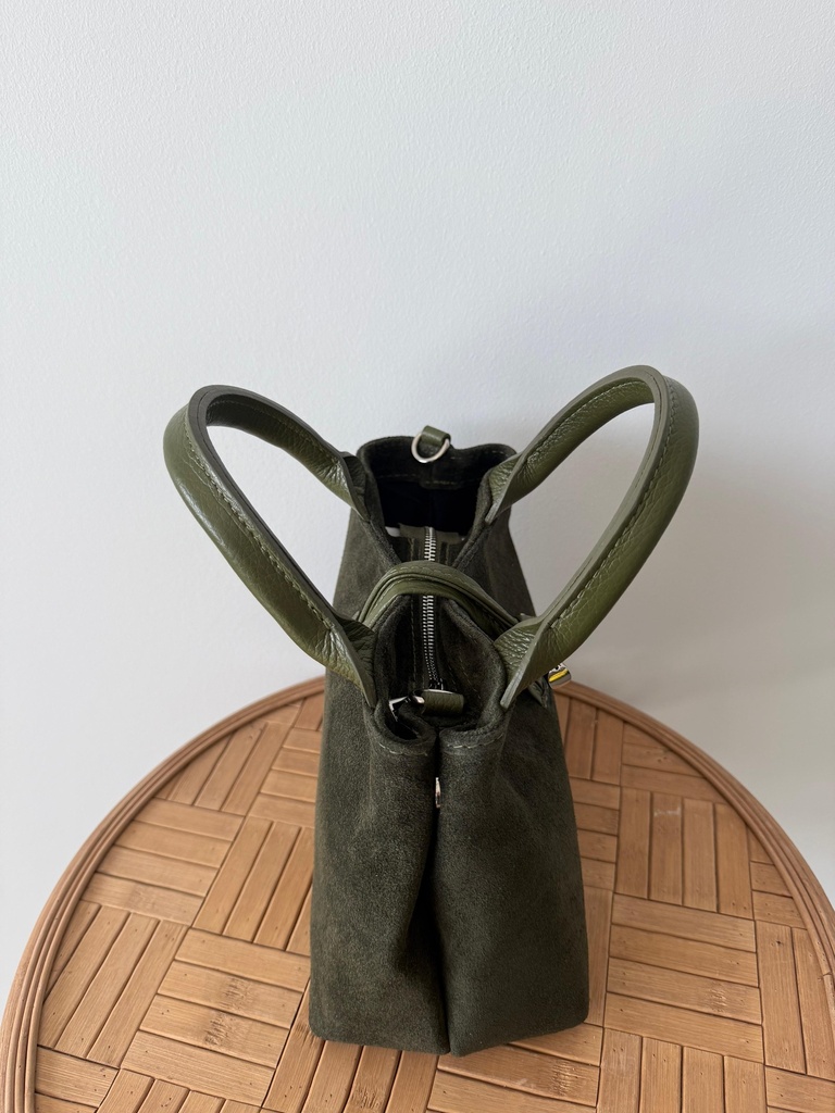 Bolso HUESO Ante Verde