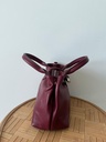 Bolso HUESO Piel Burdeos