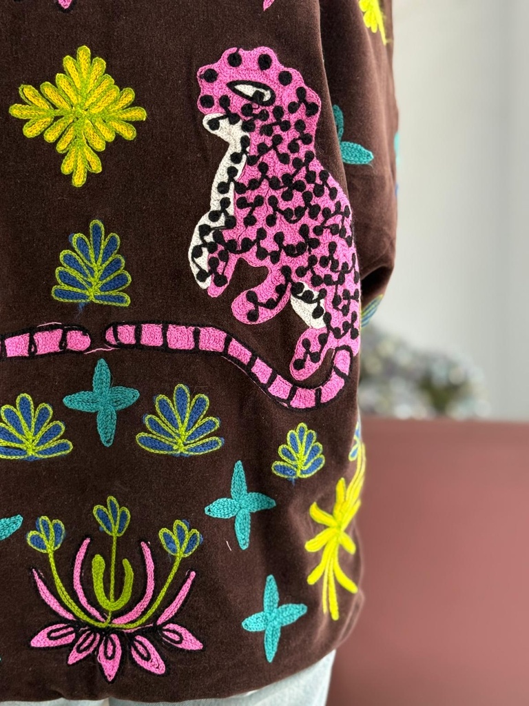 Chaqueta LEOPARDO Marrón