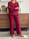 Pantalón TRENZA Burdeos
