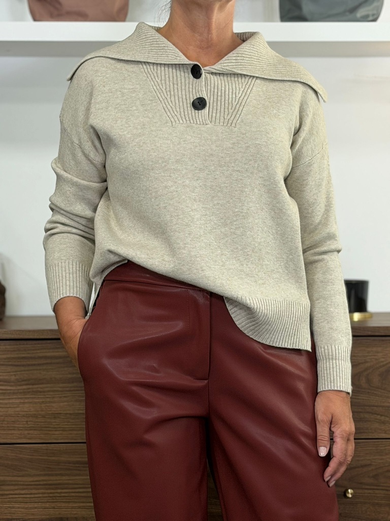 Jersey CUELLO Beige