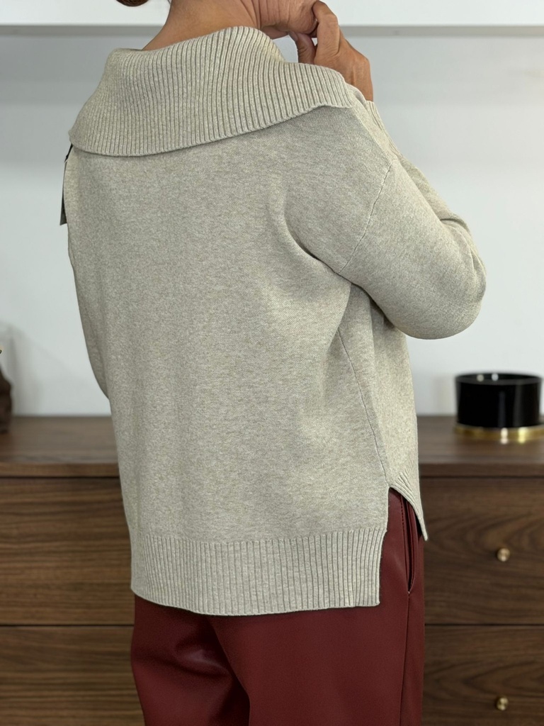 Jersey CUELLO Beige