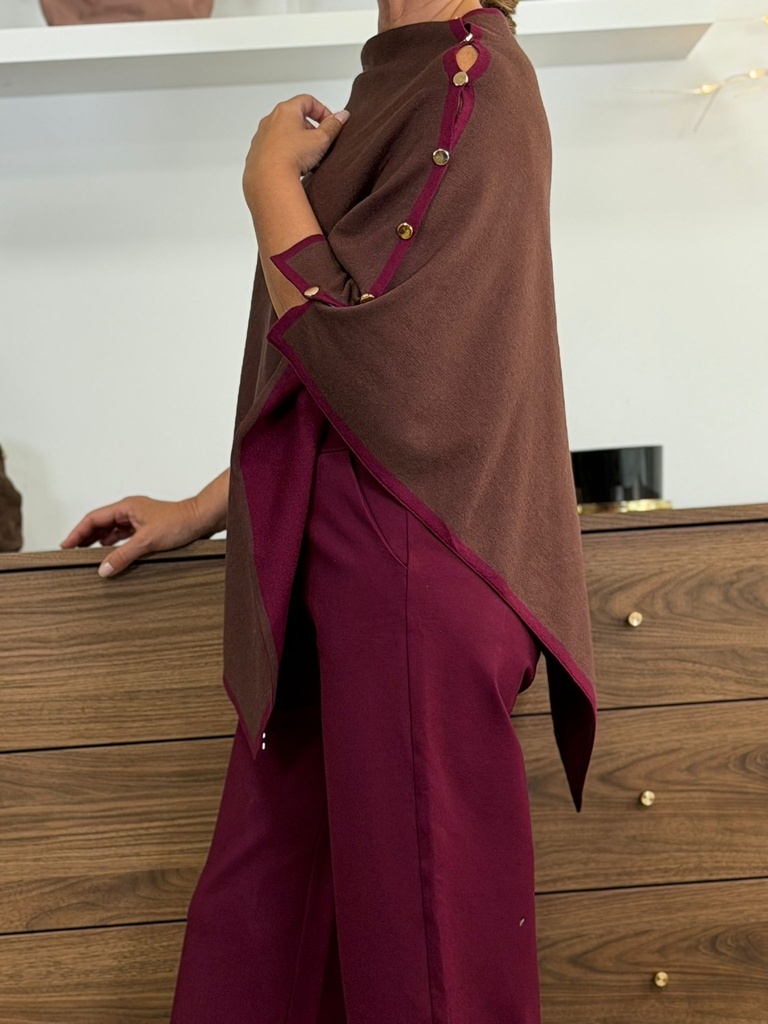 Poncho OTON Marrón