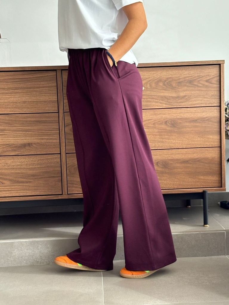 Pantalón BANDERA Burdeos