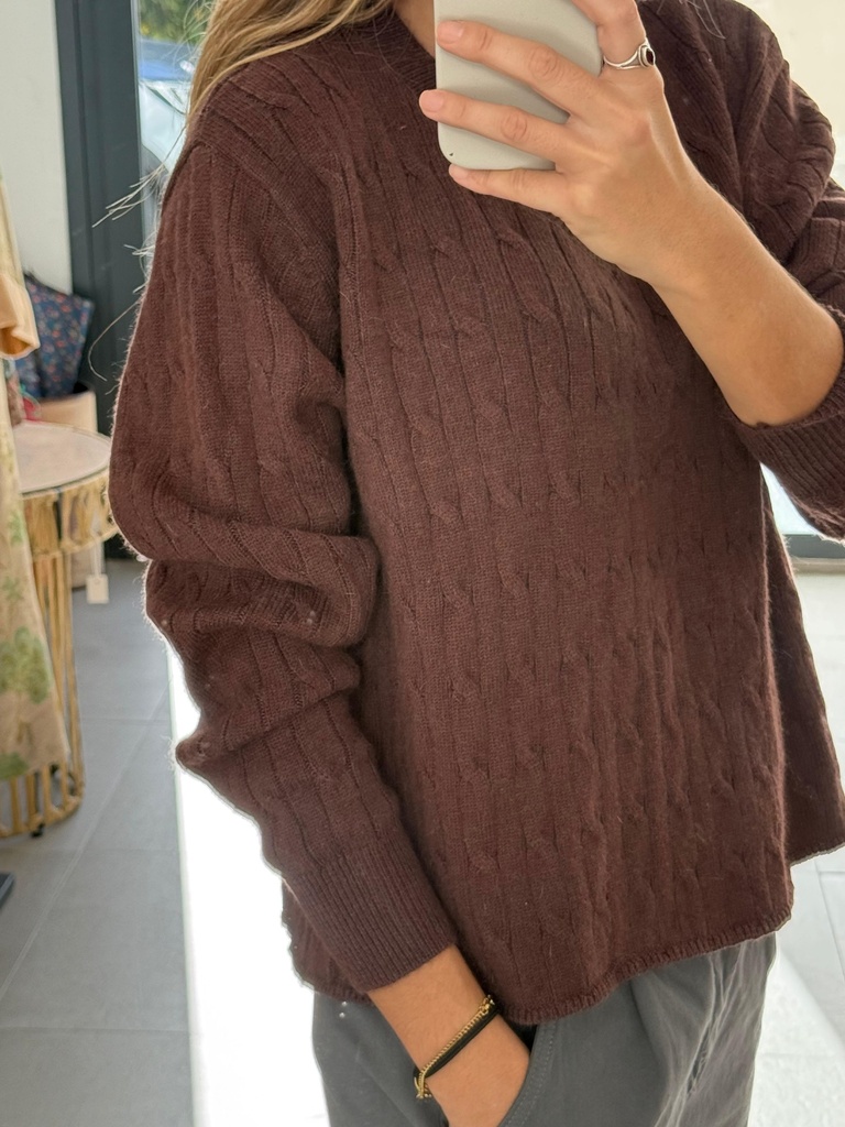 Jersey PICOTRENZA Marrón