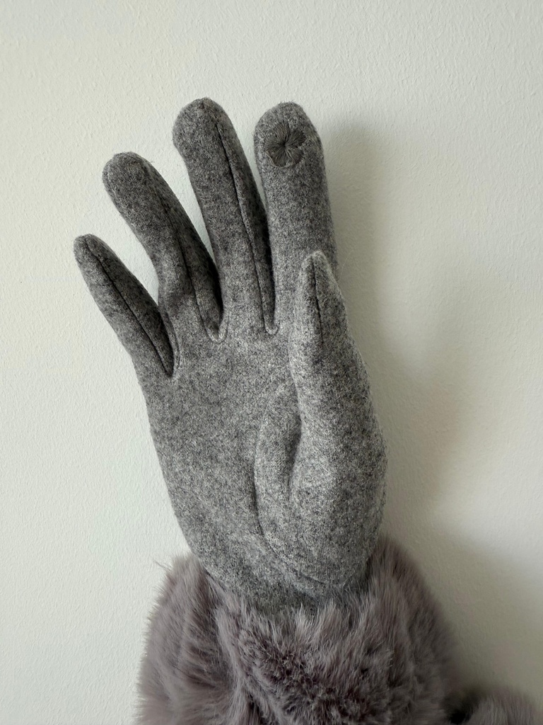 Guante PELITO Gris Claro