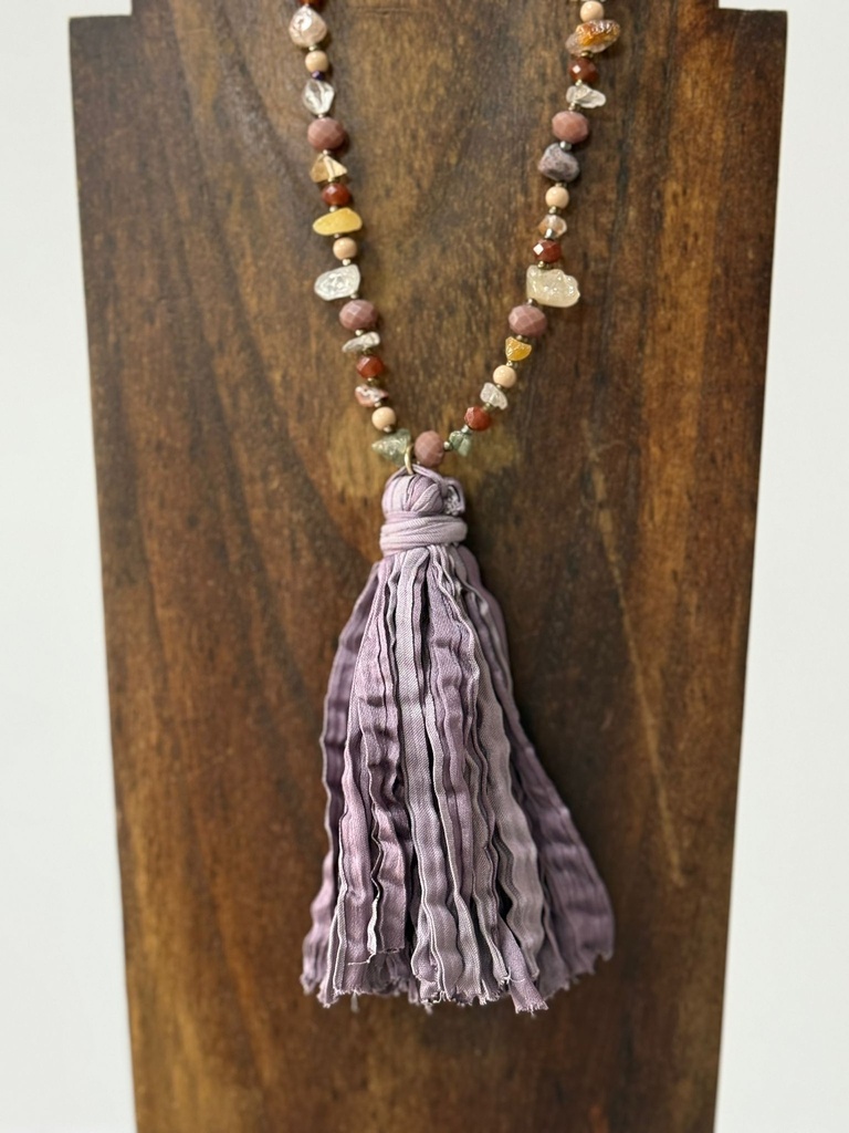 Collar BORLÓN Malva