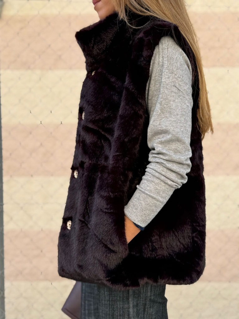 Chaleco LITUANIA Burdeos