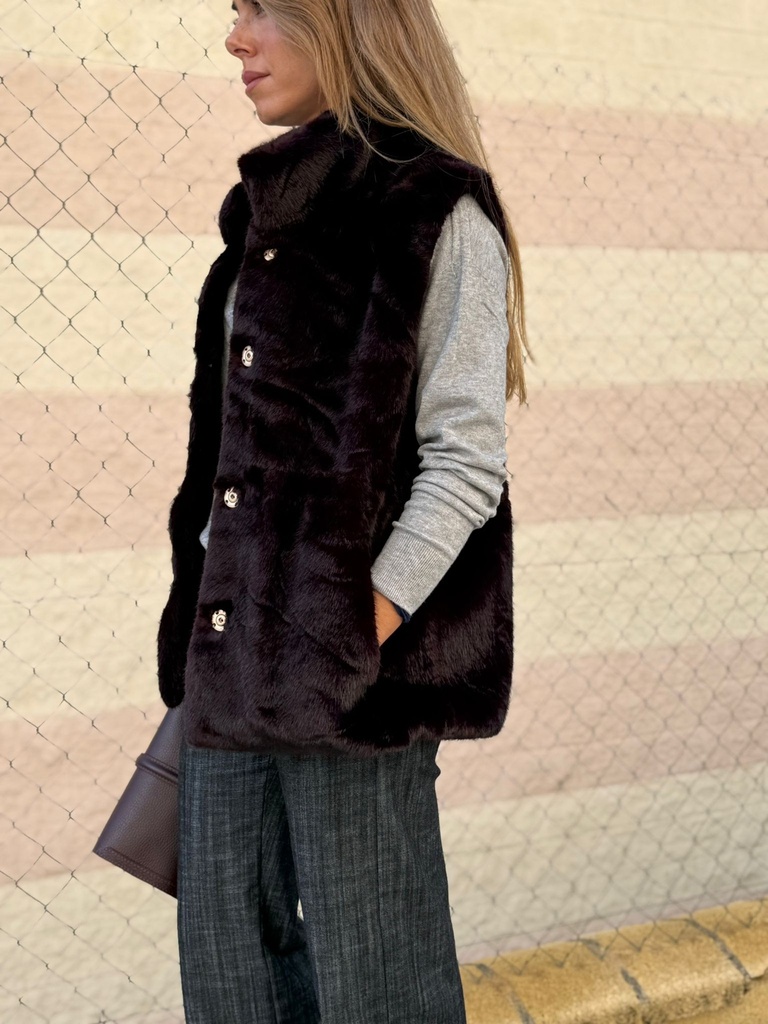 Chaleco LITUANIA Burdeos