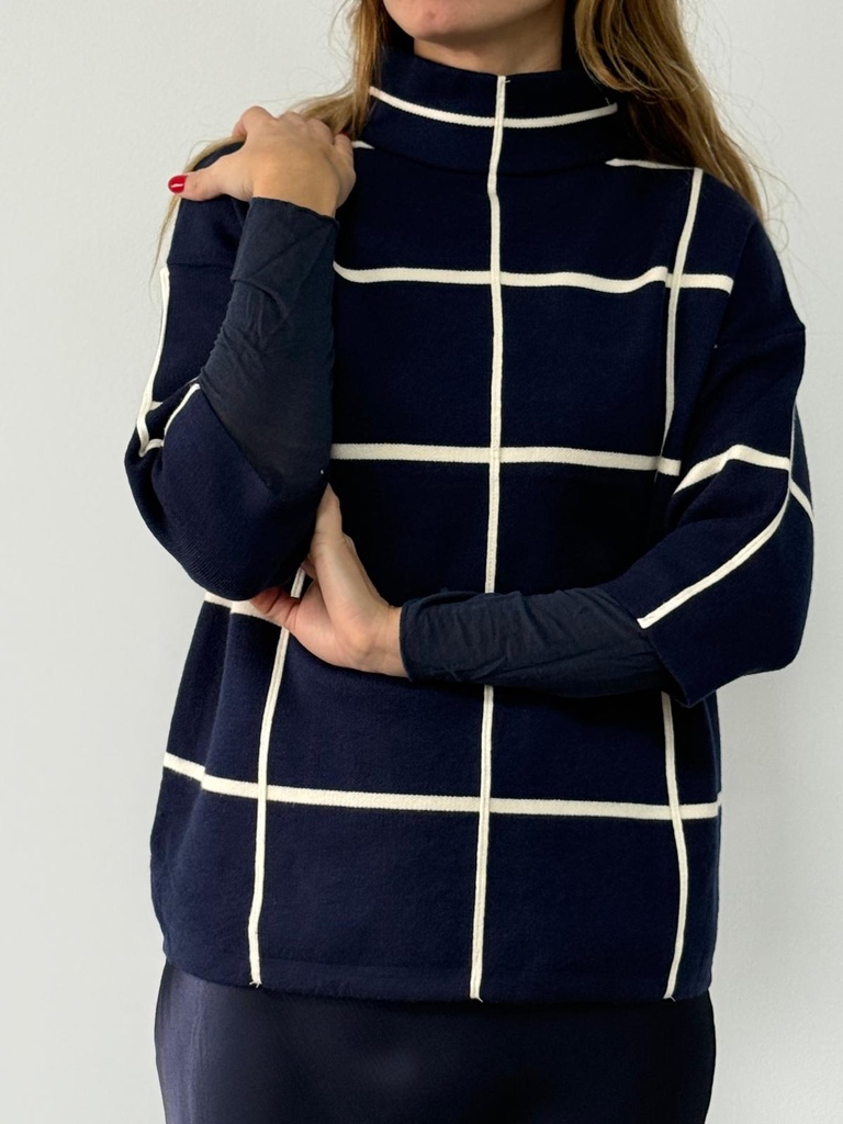 Jersey CUADRICULA Azul