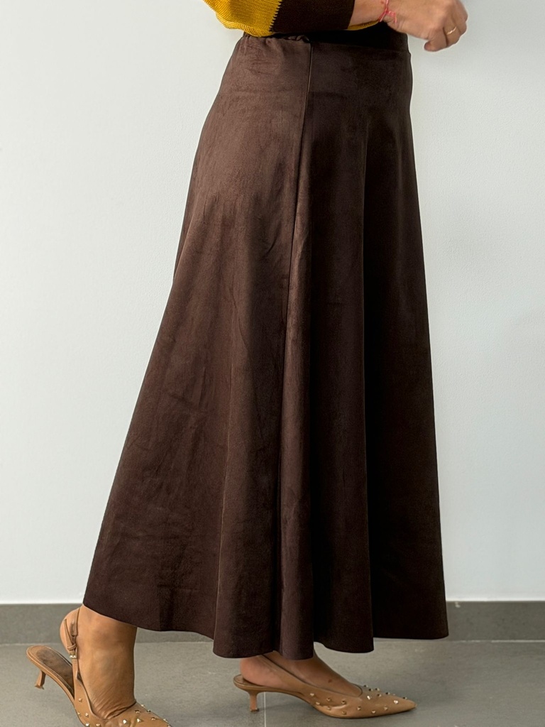 FALDA ANTELINA CHOCOLATE