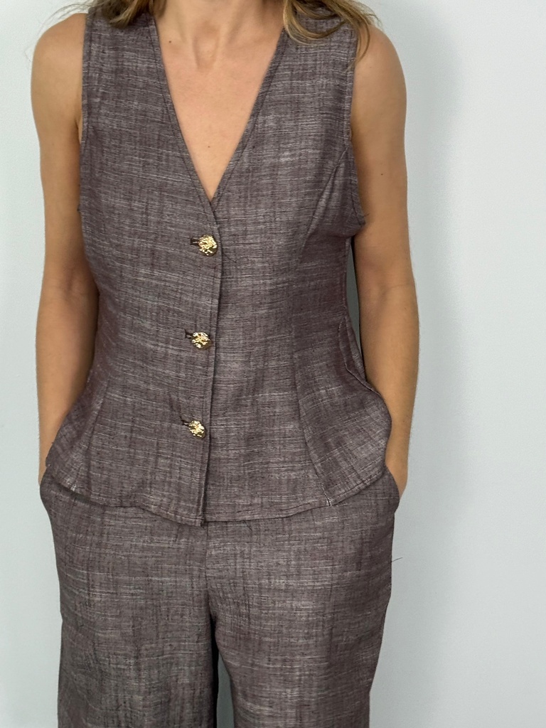 CHALECO ANAHÍ Chocolate