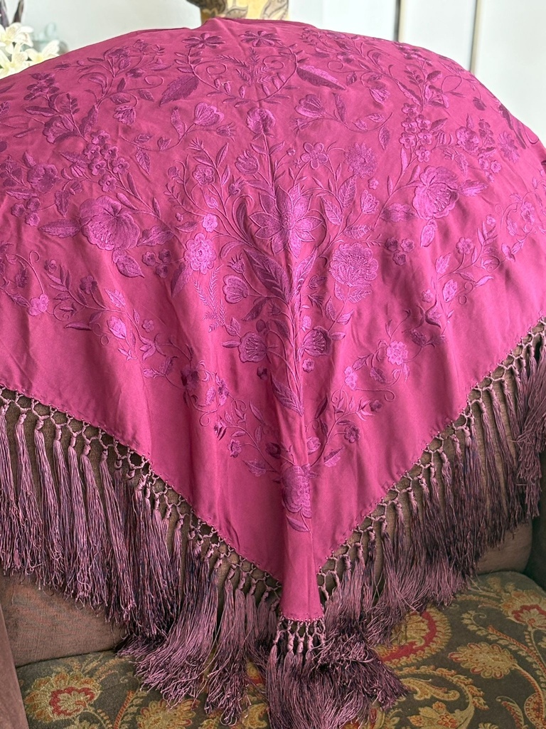 MANTON LISO BERENJENA