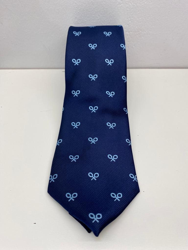Corbata RAQUETA Celeste
