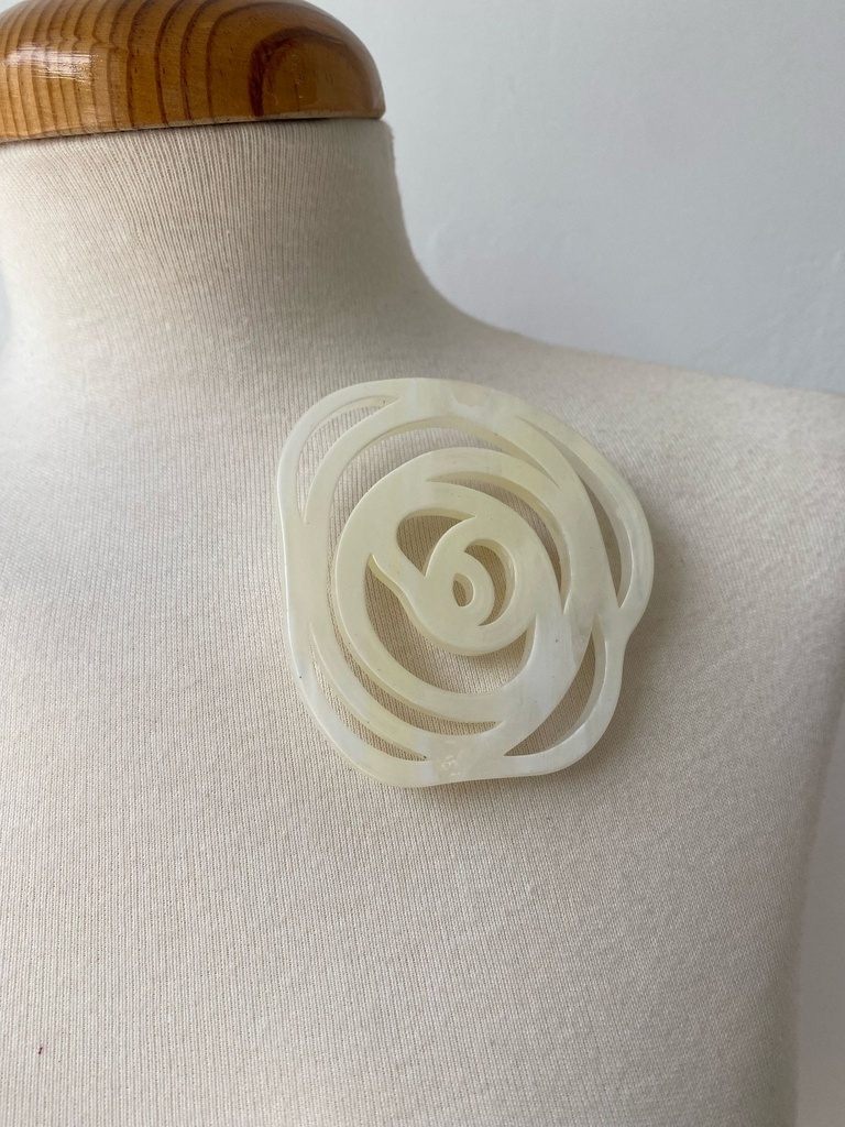 Broche LABERINTO Blanco