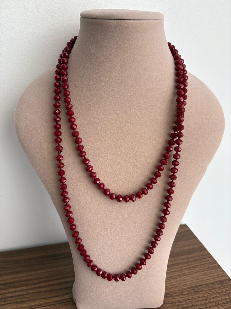 Collar NUDOS Burdeos