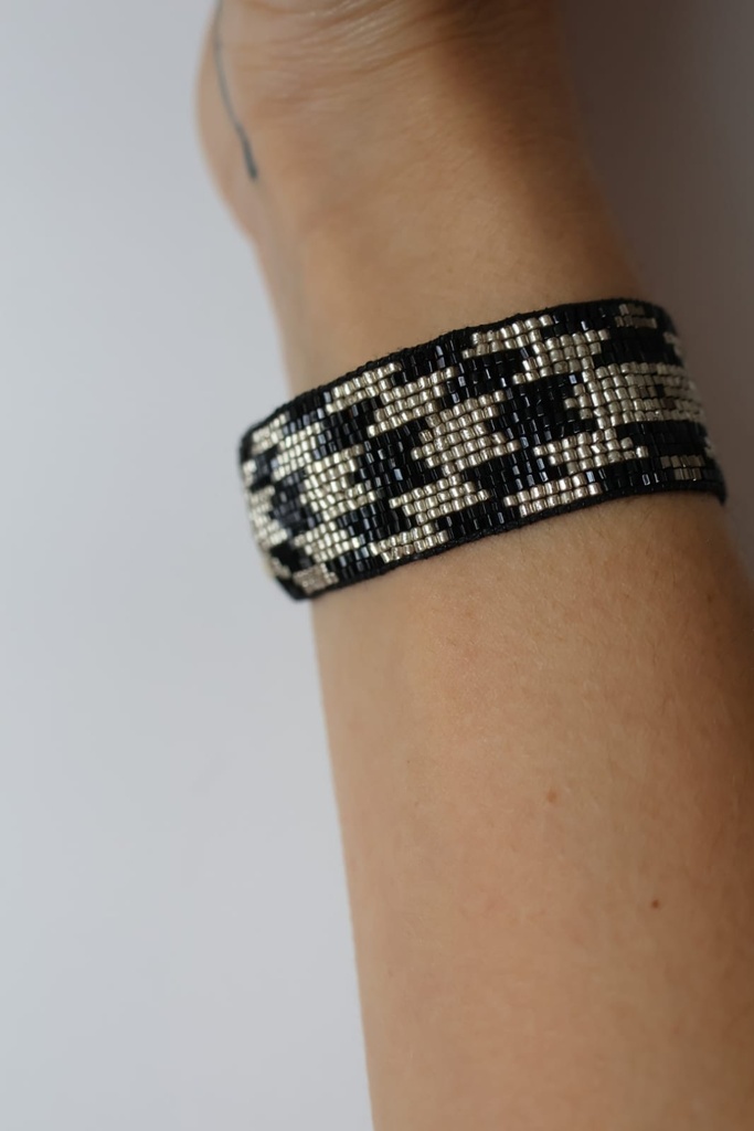 Pulsera PESO Negro-Plata