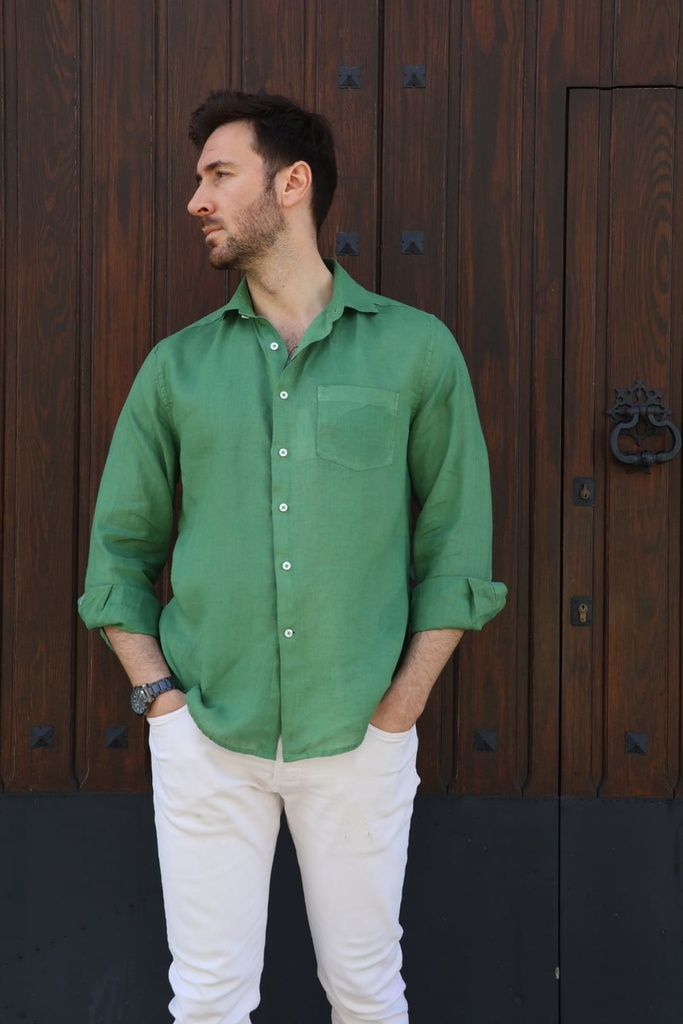 Camisa NAPOLEÓN Verde. REBAJADA. 30%