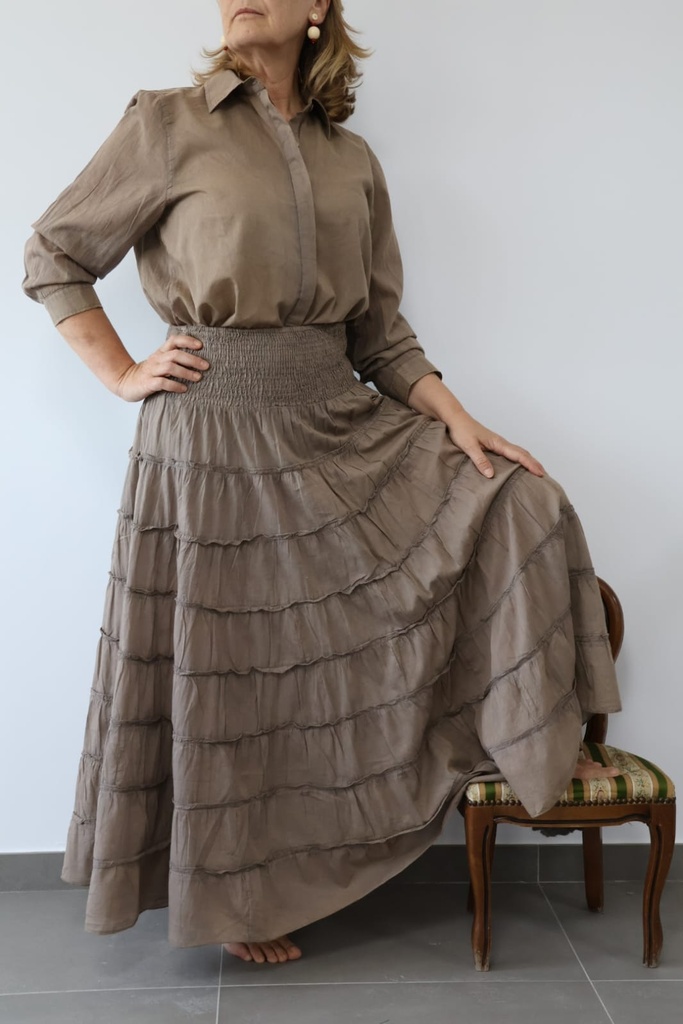 Falda ESMERALDA marrón