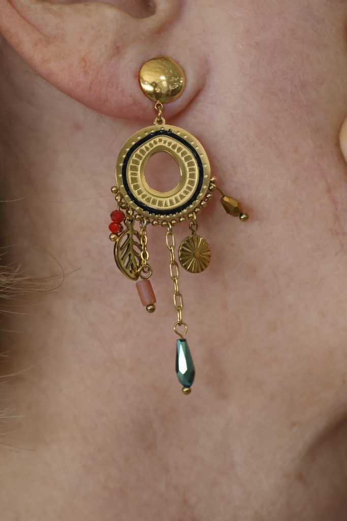 Pendiente ZÍNGARA Verde