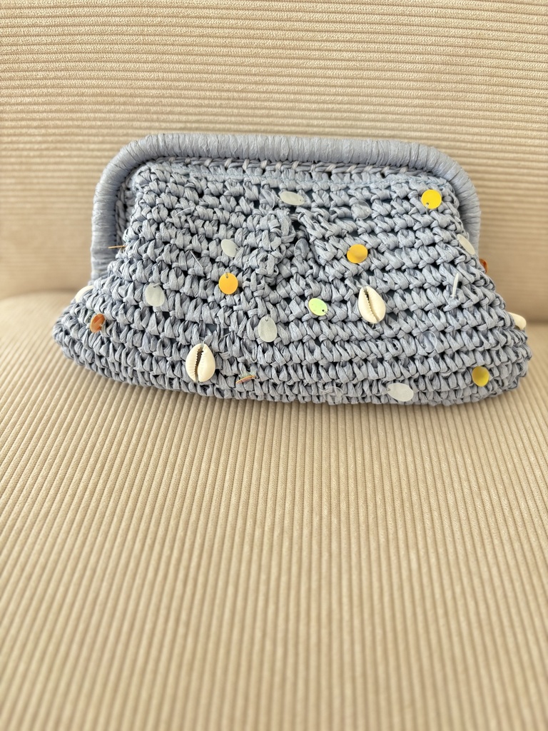 Bolso PLAYERO Liso Celeste