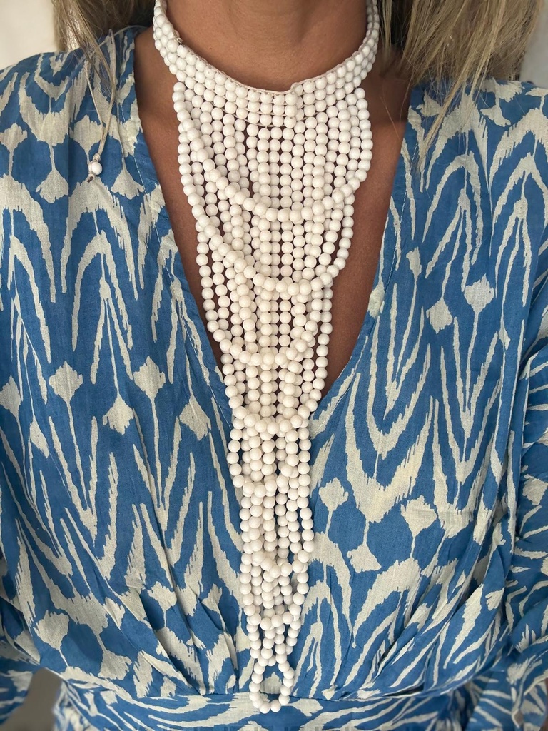 Collar CORBATA Blanco