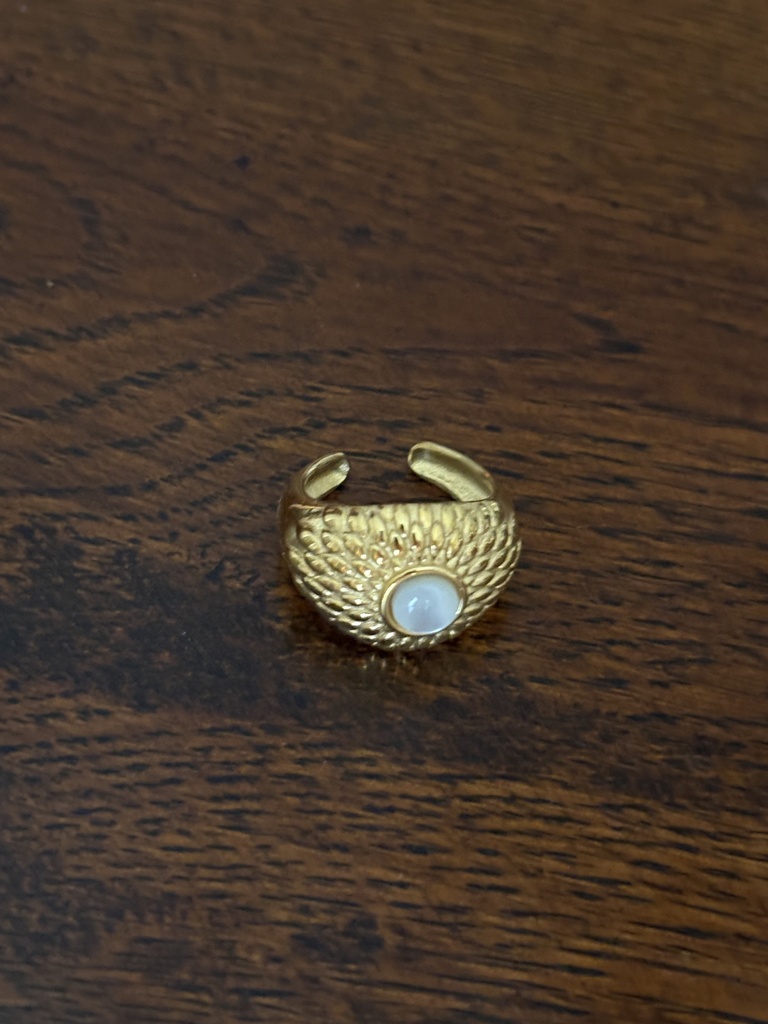 Anillo ERIZO Blanco