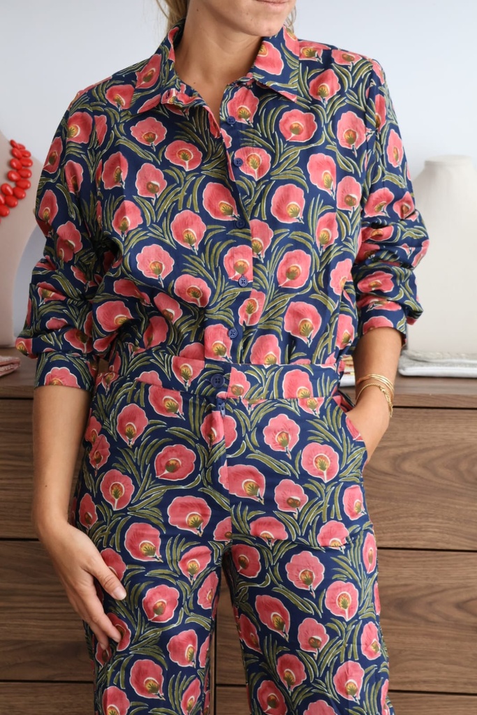 Camisa FLORENTINA Azul