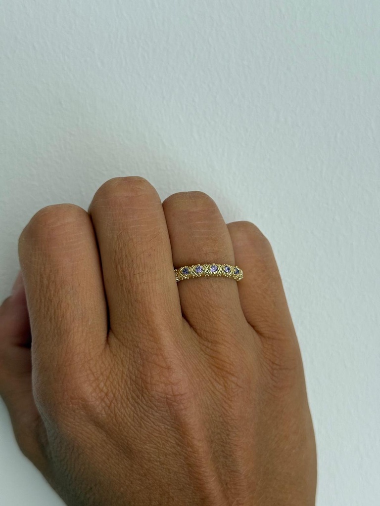 Anillo CINCO Malva