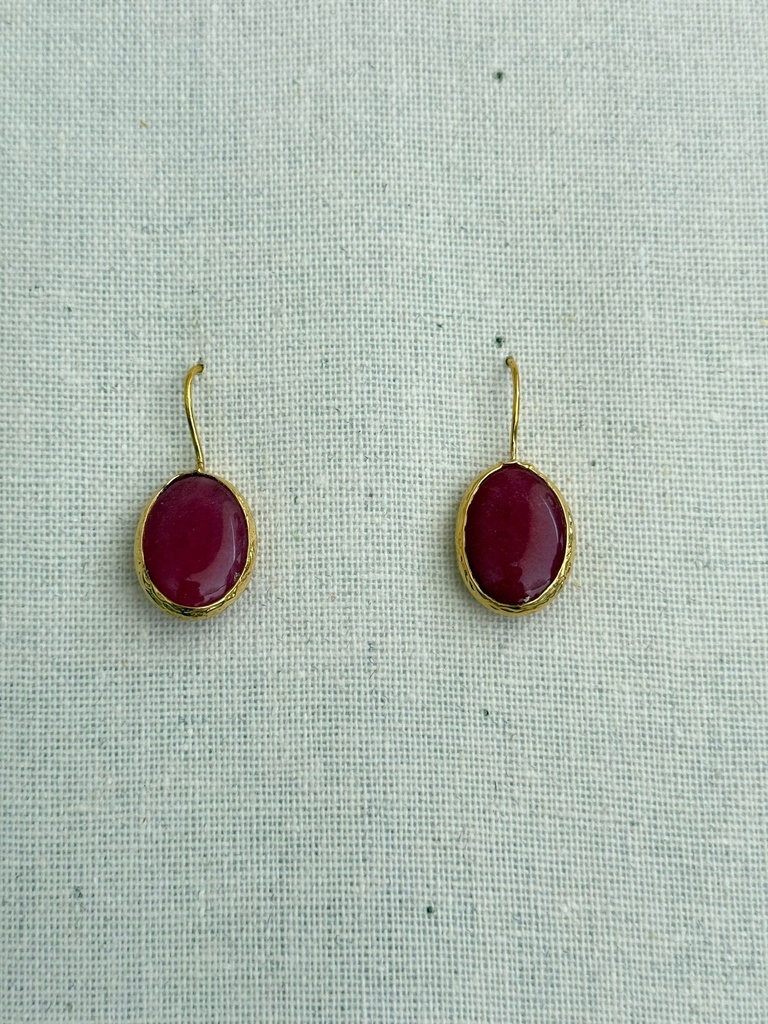 Pendiente Gota Rosa