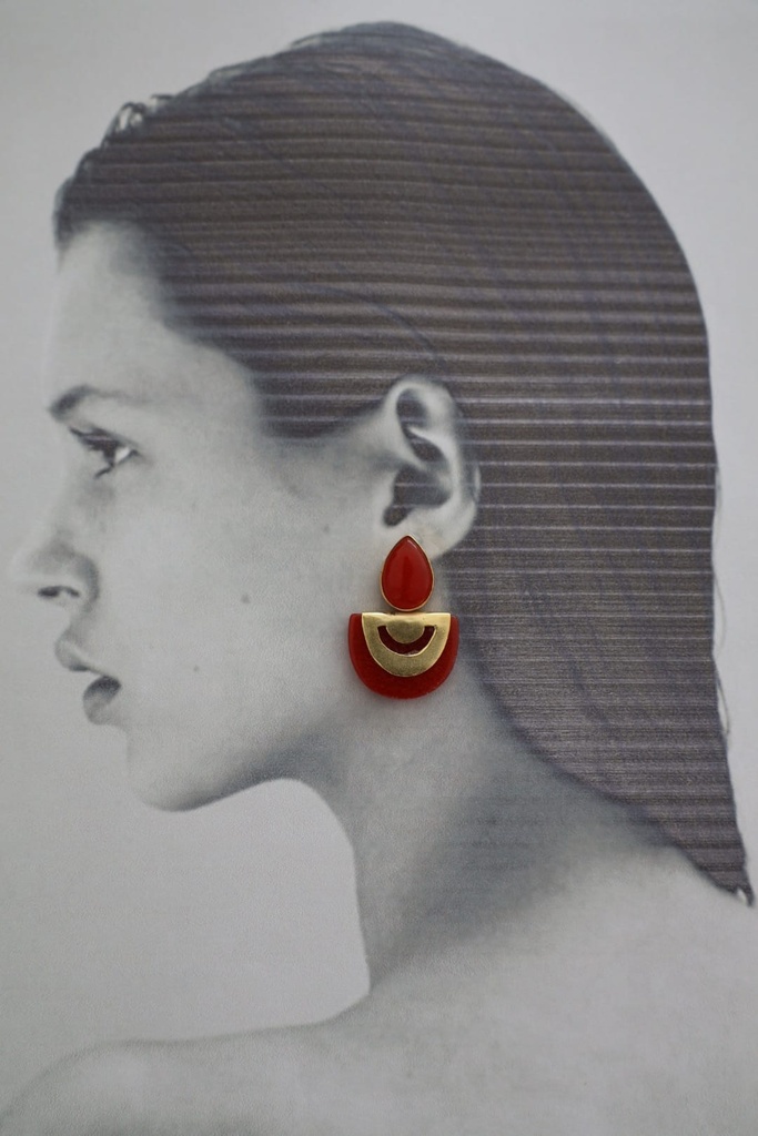 Pendiente GORKI Rojo