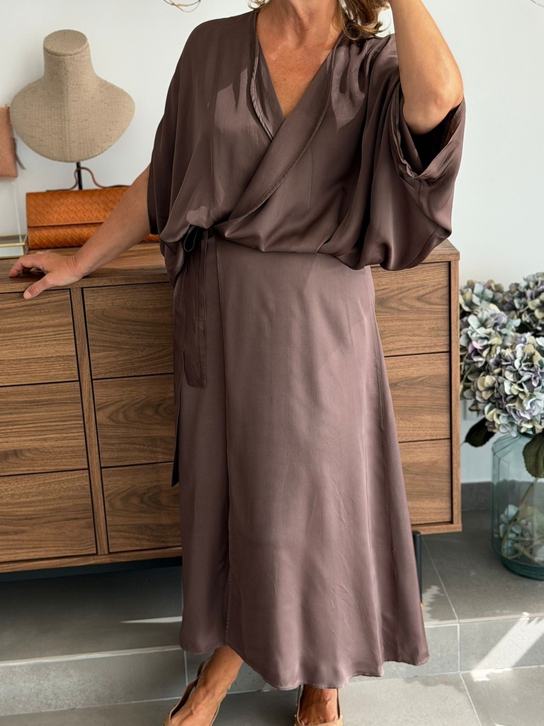 Vestido GALICIA Marrón