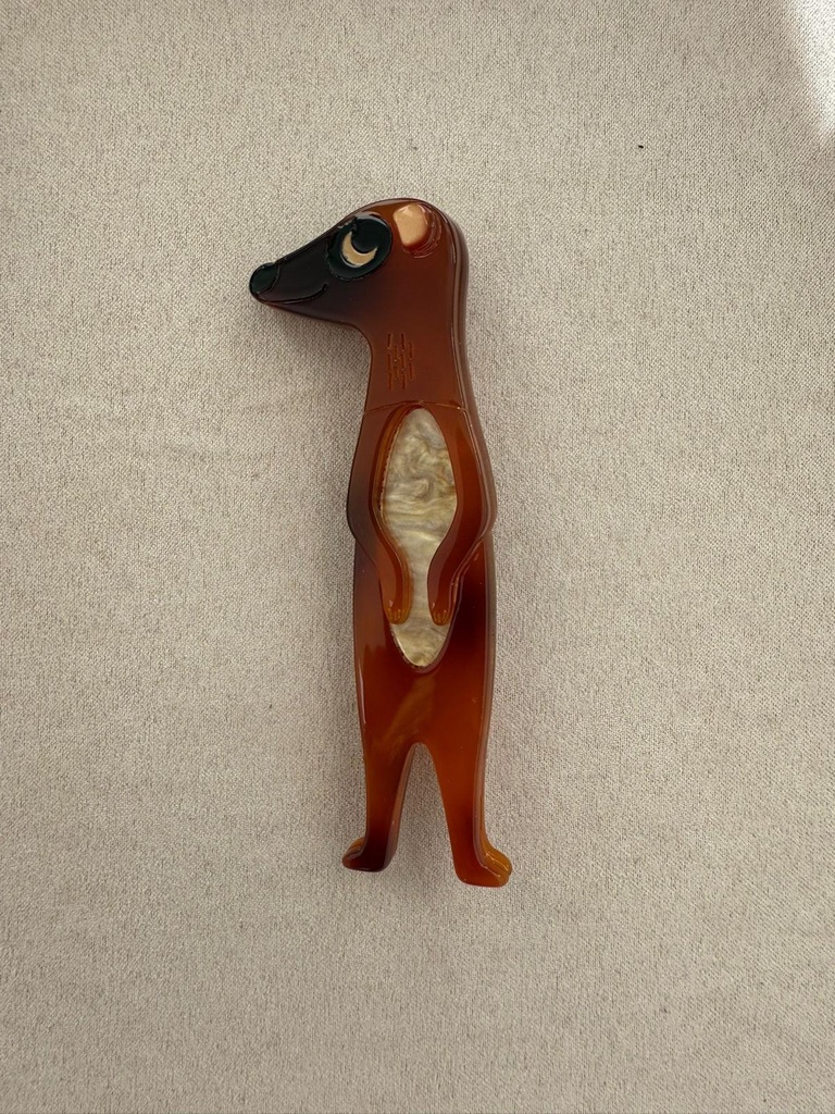 Broche SURI   2 Caramelo