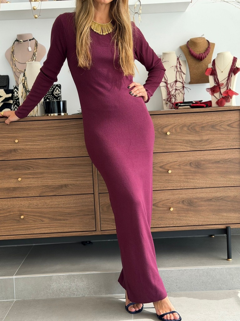 Vestido PAULA Burgundy